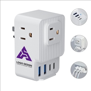 Portable Home Office Multi Plug Wall Outlet Extender Adapter